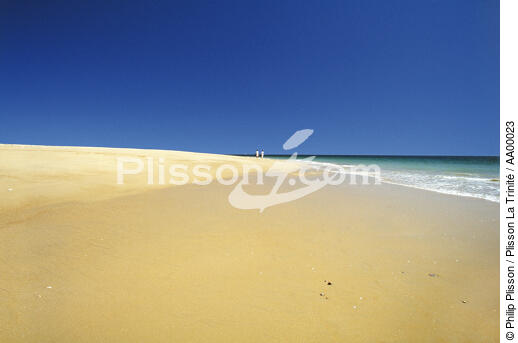 La grande plage de Houat. - © Philip Plisson / Plisson La Trinité / AA00023 - Nos reportages photos - Géomorphie