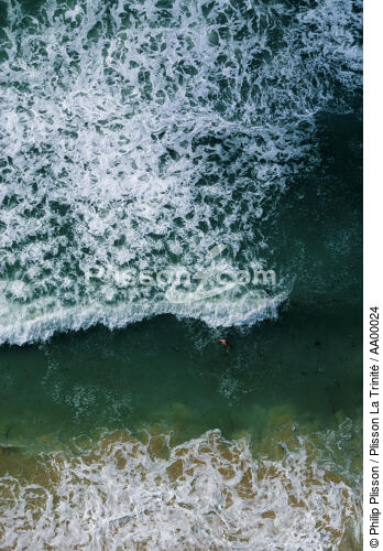 Plage de Donnant vue de haut (Belle-île) - © Philip Plisson / Plisson La Trinité / AA00024 - Photo Galleries - Belle-Ile