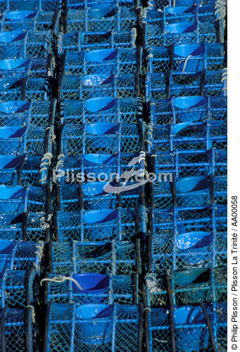 Casiers de pêche - © Philip Plisson / Plisson La Trinité / AA00058 - Photo Galleries - France
