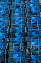 Casiers de pêche © Philip Plisson / Plisson La Trinité / AA00058 - Nos reportages photos - Vertical