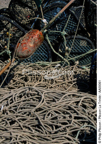 Matériel de pêche. - © Philip Plisson / Plisson La Trinité / AA00061 - Photo Galleries - France