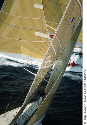 Deux Class America bord à bord. - © Philip Plisson / Plisson La Trinité / AA00129 - Photo Galleries - Monohull