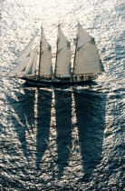le Shenandoah en contre-jour . © Guillaume Plisson / Plisson La Trinité / AA00146 - Photo Galleries - Classic Yachting