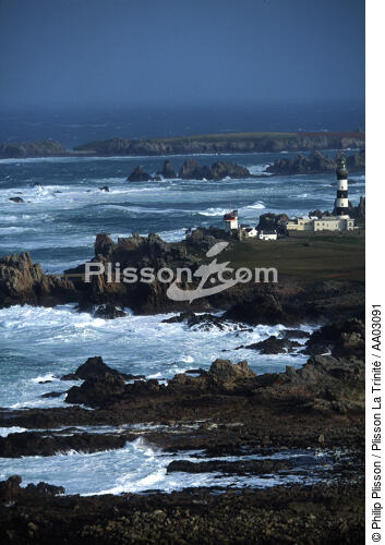 Ouessant, le phare de Créac'h - © Philip Plisson / Plisson La Trinité / AA03091 - Nos reportages photos - Site [29]