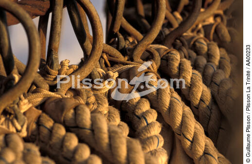 Cordage du Belem. - © Guillaume Plisson / Plisson La Trinité / AA00233 - Photo Galleries - Tall ship / Sailing ship