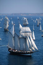 The Oosterschelde during Brest 96. © Guillaume Plisson / Plisson La Trinité / AA00240 - Photo Galleries - Tall ship / Sailing ship