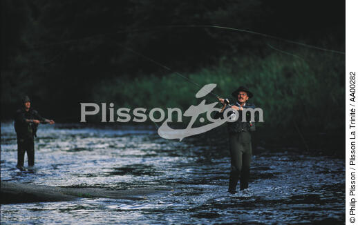 Pêche à la mouche en Ecosse. - © Philip Plisson / Plisson La Trinité / AA00282 - Photo Galleries - Types of fishing