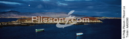 Loch Tabert (Ecosse) au soleil couchant, - © Philip Plisson / Plisson La Trinité / AA00390 - Nos reportages photos - Hydrologie