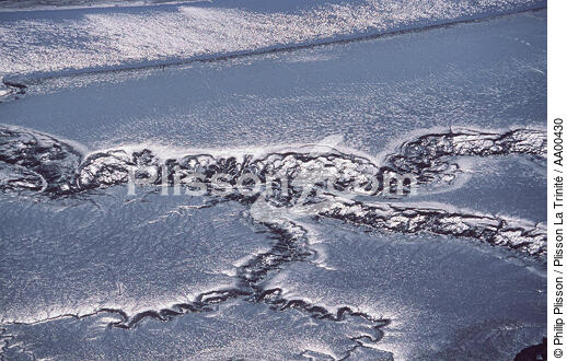 Ruisselets fantasques dans l'Aber-Wrac'h à marée basse. - © Philip Plisson / Plisson La Trinité / AA00430 - Nos reportages photos - Aber-Wrac'h