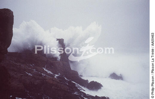 Tempête sur l'île de Ouessant (Finistère, 29) - © Philip Plisson / Plisson La Trinité / AA00463 - Photo Galleries - Finistère
