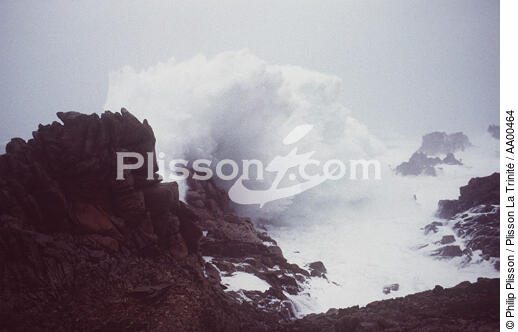 L''île de Ouessant sous la tempête (Finistère, 29). - © Philip Plisson / Plisson La Trinité / AA00464 - Nos reportages photos - Tempêtes