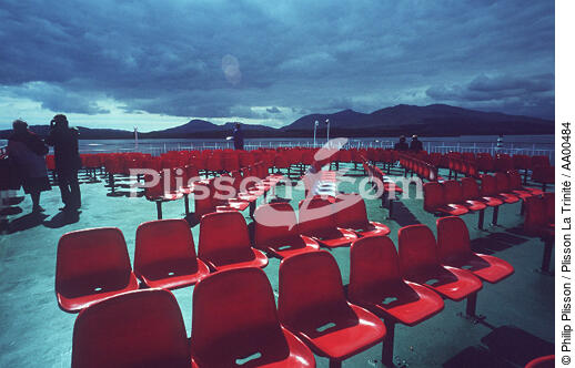 A bord des ferries de la Caledonian MacBrayne . - © Philip Plisson / Plisson La Trinité / AA00484 - Photo Galleries - Scotland
