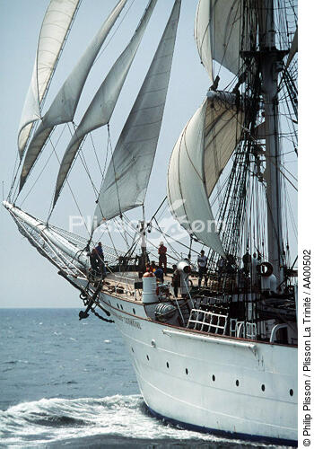 Statsraad Lehmkuhl, Trois mâts barque norvégien et navire école. - © Philip Plisson / Plisson La Trinité / AA00502 - Photo Galleries - Tall ship / Sailing ship