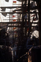 Le Cuauhtemoc à quai, pendant l'Armada. © Philip Plisson / Plisson La Trinité / AA00531 - Photo Galleries - Armada [The]