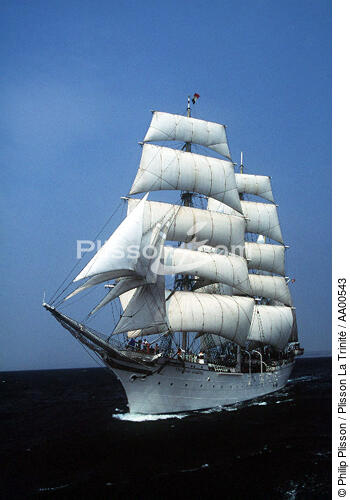 Le Statsraad Lehmkuhl sous voile. - © Philip Plisson / Plisson La Trinité / AA00543 - Photo Galleries - Tall ship / Sailing ship