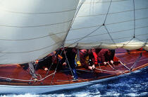 Manoeuvre sur un voilier. © Philip Plisson / Plisson La Trinité / AA00595 - Photo Galleries - Sailing boat