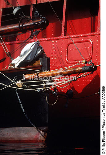 Bout-dehors. - © Philip Plisson / Plisson La Trinité / AA00599 - Photo Galleries - Elements of boat