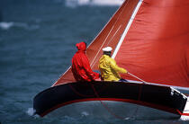 Equipage d'un voilier en manoeuvre. © Philip Plisson / Plisson La Trinité / AA00622 - Photo Galleries - People