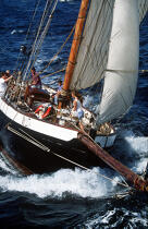 Proue de la Marie Fernand. © Philip Plisson / Plisson La Trinité / AA00636 - Photo Galleries - Sailing boat