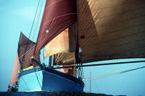 Proue d'un sloup coquiller. © Philip Plisson / Plisson La Trinité / AA00645 - Photo Galleries - Sailing boat