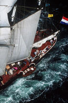 L'Osterschelde. © Philip Plisson / Plisson La Trinité / AA00646 - Photo Galleries - Three-masted schooner with topsails