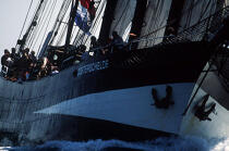 Proue de l'Oosterschelde. © Guillaume Plisson / Plisson La Trinité / AA00647 - Photo Galleries - Sailing boat