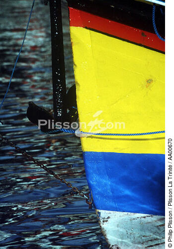Ancre d'un voilier. - © Philip Plisson / Plisson La Trinité / AA00670 - Photo Galleries - Elements of boat