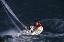 On the waves during the 1994 Spi Ouest France . © Philip Plisson / Plisson La Trinité / AA00733 - Photo Galleries - Brittany