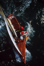 Vue aérienne du championnat du monde de 5,5 m. © Guillaume Plisson / Plisson La Trinité / AA00745 - Photo Galleries - Nautical terms
