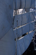 Voilure du Belem. © Philip Plisson / Plisson La Trinité / AA00802 - Photo Galleries - Three-masted ship