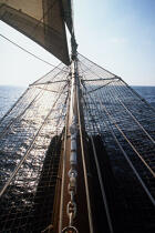 Bout-dehors de l'Esmeralda. © Philip Plisson / Pêcheur d’Images / AA00836 - Nos reportages photos - Les grands voiliers