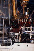 Equipage de l'Esmeralda sur le pont. © Philip Plisson / Plisson La Trinité / AA00838 - Photo Galleries - Nautical terms