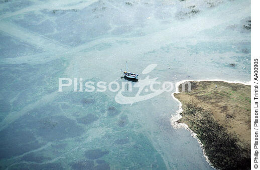 Mouillage à marée basse. - © Philip Plisson / Plisson La Trinité / AA00905 - Photo Galleries - Calm sea