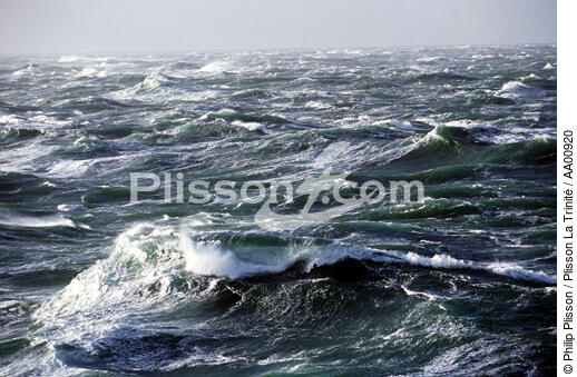 Brume et mer agitée. - © Philip Plisson / Plisson La Trinité / AA00920 - Nos reportages photos - Brume