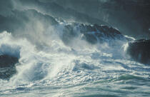 Eclat de vague sur la côte. © Philip Plisson / Plisson La Trinité / AA00942 - Photo Galleries - Coastal landscape
