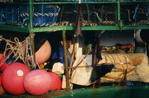 Bouées, casiers... © Philip Plisson / Plisson La Trinité / AA01057 - Photo Galleries - Fishing equipment