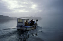 Caseyeur sur la Rance. © Philip Plisson / Pêcheur d’Images / AA01064 - Photo Galleries - Lobster pot fishing boat