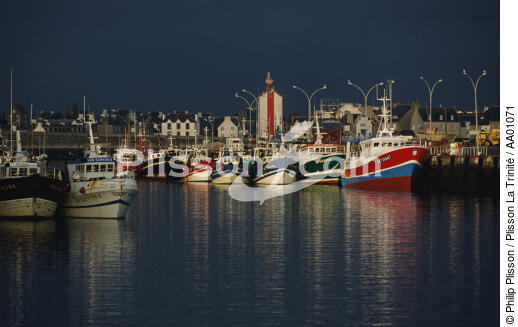 Bateaux de pêche dans le port du Guilvinec. - © Philip Plisson / Plisson La Trinité / AA01071 - Photo Galleries - Fishing vessel