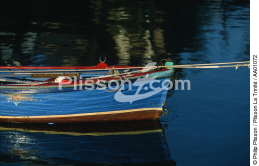 Gros plan d'une barque. - © Philip Plisson / Plisson La Trinité / AA01072 - Photo Galleries - Rowing boat
