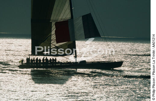 Legris en contre jour. - © Philip Plisson / Plisson La Trinité / AA01214 - Nos reportages photos - San Diego 1992