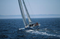 Croisière au près. © Philip Plisson / Plisson La Trinité / AA01218 - Photo Galleries - Traditional sailing