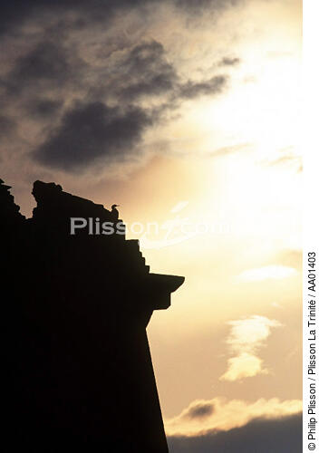 Coucher de soleil près de Saint-Malo. - © Philip Plisson / Plisson La Trinité / AA01403 - Nos reportages photos - Ville [35]