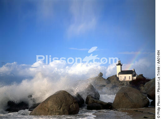 Pontusval lighthouse in Brignogan - © Philip Plisson / Plisson La Trinité / AA01494 - Photo Galleries - Pontusval