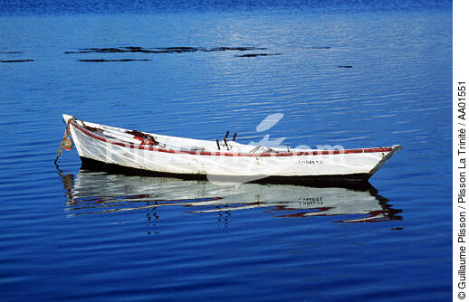 Canot de pêche au mouillage dans la rivière d'Etel. - © Guillaume Plisson / Plisson La Trinité / AA01551 - Nos reportages photos - Rivière [56]