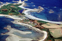 Vue aérienne de Port-Blanc. © Philip Plisson / Plisson La Trinité / AA01562 - Photo Galleries - Coastal landscape