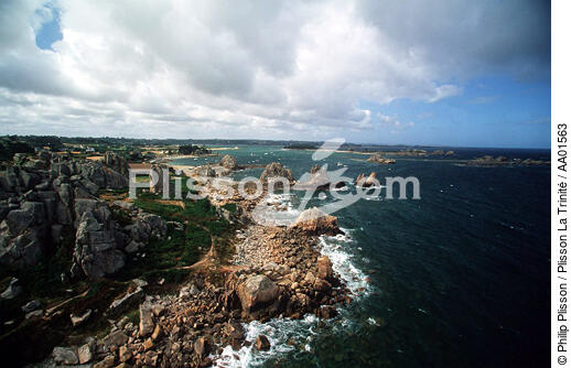 Paysage de Plougrescant. - © Philip Plisson / Plisson La Trinité / AA01563 - Photo Galleries - Coastal landscape
