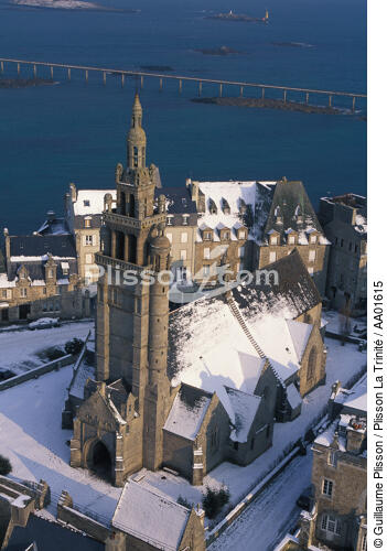 L'église de Roscoff sous la neige. - © Guillaume Plisson / Plisson La Trinité / AA01615 - Nos reportages photos - Roscoff