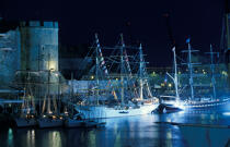 The Belem in the port of Brest. © Philip Plisson / Plisson La Trinité / AA01646 - Photo Galleries - Tall ship / Sailing ship