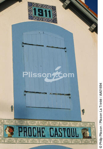 Maison belle-iloise. - © Philip Plisson / Plisson La Trinité / AA01694 - Photo Galleries - Details
