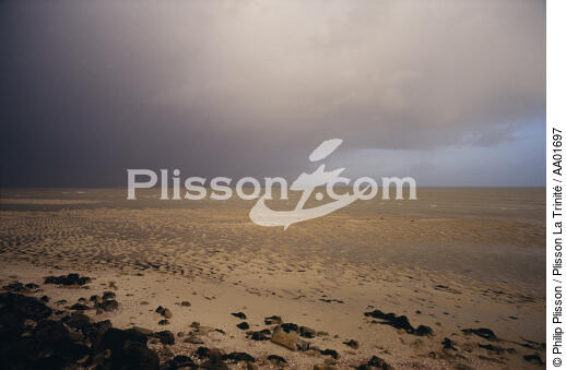 La plage d'Erdeven. - © Philip Plisson / Plisson La Trinité / AA01697 - Photo Galleries - Beach